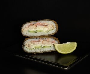 Sushi-burger s kuřecím masem