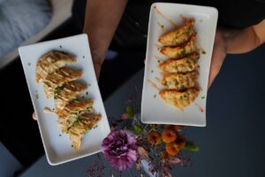 Veganské gyoza taštičky s tofu